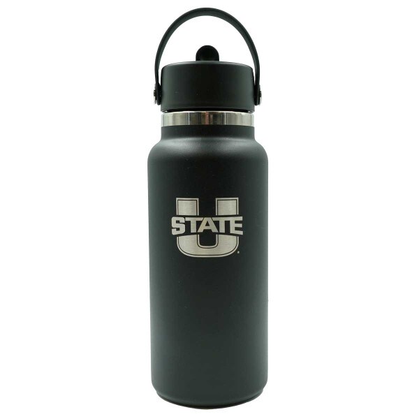 Black U-State Hydro Flask Water Bottle